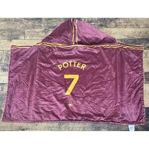 Harry Potter 7 Plush Hooded Cape Plush Shawl Hoodie Throw-over Towel Beach‎
